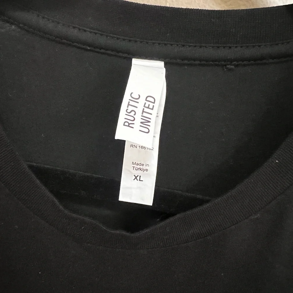 Vintage-Inspired Black Graphic Tee